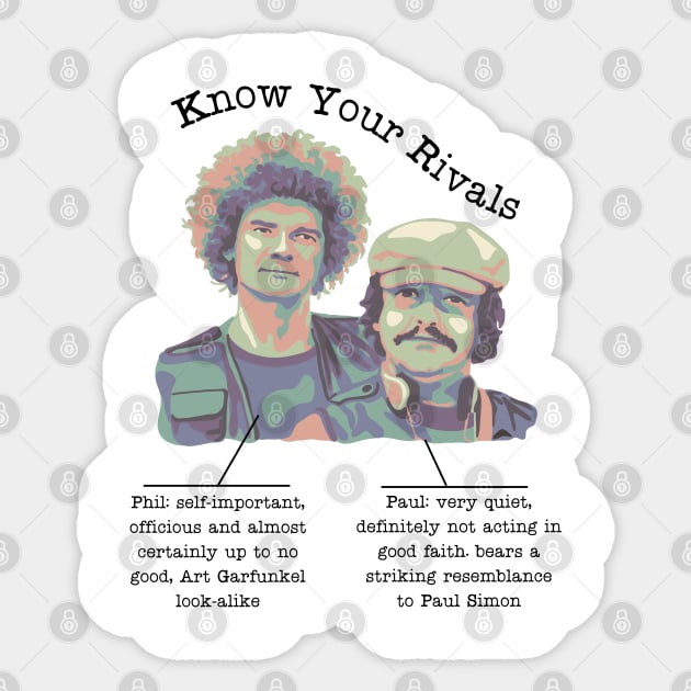 Know Your Rival Detectorists Sticker by Slightly Unhinged